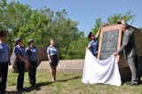 Открытие мемориальной доски на мемориальном комплексе в Кумженской роще
