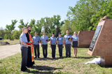 Открытие мемориальной доски на мемориальном комплексе в Кумженской роще