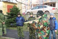 Занятие по начальной военной подготовке к службе в Российской армии