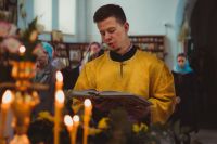 Божественная литургия в селе Займо-Обрыв