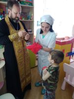 Молебен в Детской областной больнице