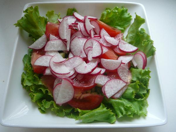 Рецепт салат из свежих овощей с растительным маслом как в детском саду | Меню недели