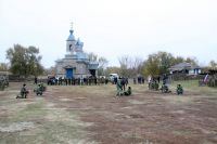 Воспитанники приходской воскресной школы, занимающихся по программе "Уроки мужества", родители юных защитников Отечества и инструкторы–наставники приняли участие в военно–полевом сборе "Полигон".