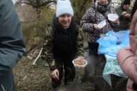 Воспитанники приходской воскресной школы, занимающихся по программе "Уроки мужества", родители юных защитников Отечества и инструкторы–наставники приняли участие в военно–полевом сборе "Полигон".