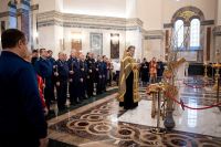 Молебен преподобному Серафиму Саровскому с участием сотрудников территориального управления специальной связи Молебен преподобному Серафиму Саровскому с участием сотрудников территориального управления специальной связи
