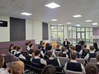 В гостях у «космической» школы. В гостях у «космической» школы.