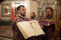 Всенощное бдение в престольный праздник в честь Сорока мучеников Севастийских.