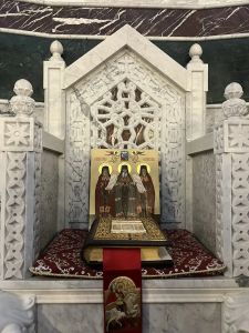 Освящение иконы Глинских старцев